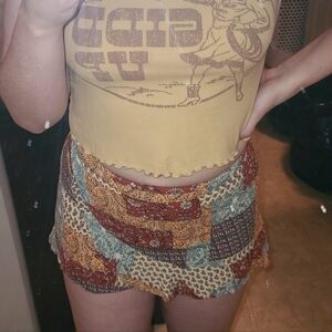 Altar'd State Patchwork Skort